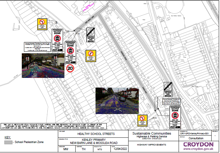 Leaflet explaining healthy school street in Kenley page 3