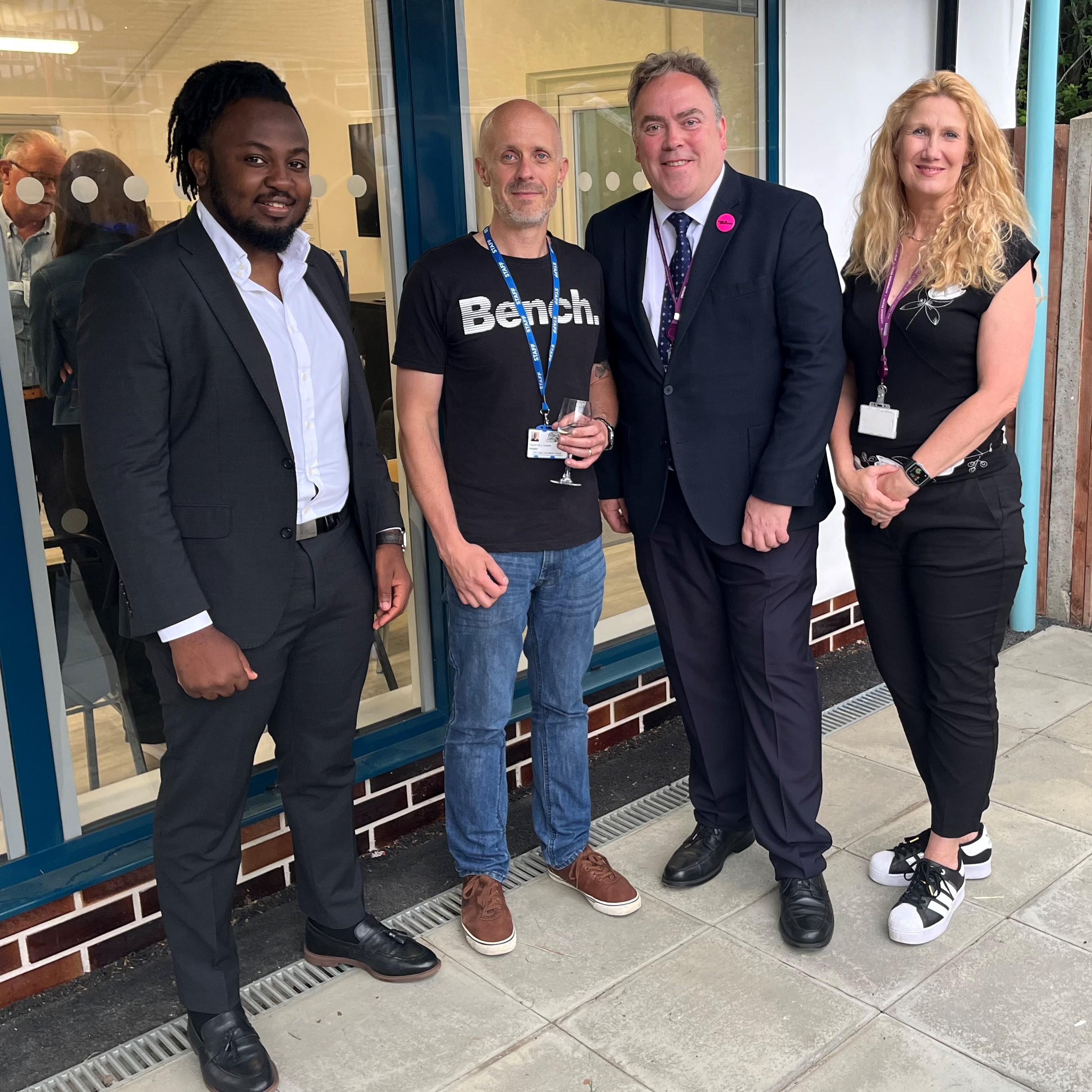 Cllr Ola, Kolade Rev Nick, Mayor Perry and Cllr Gayle Gander