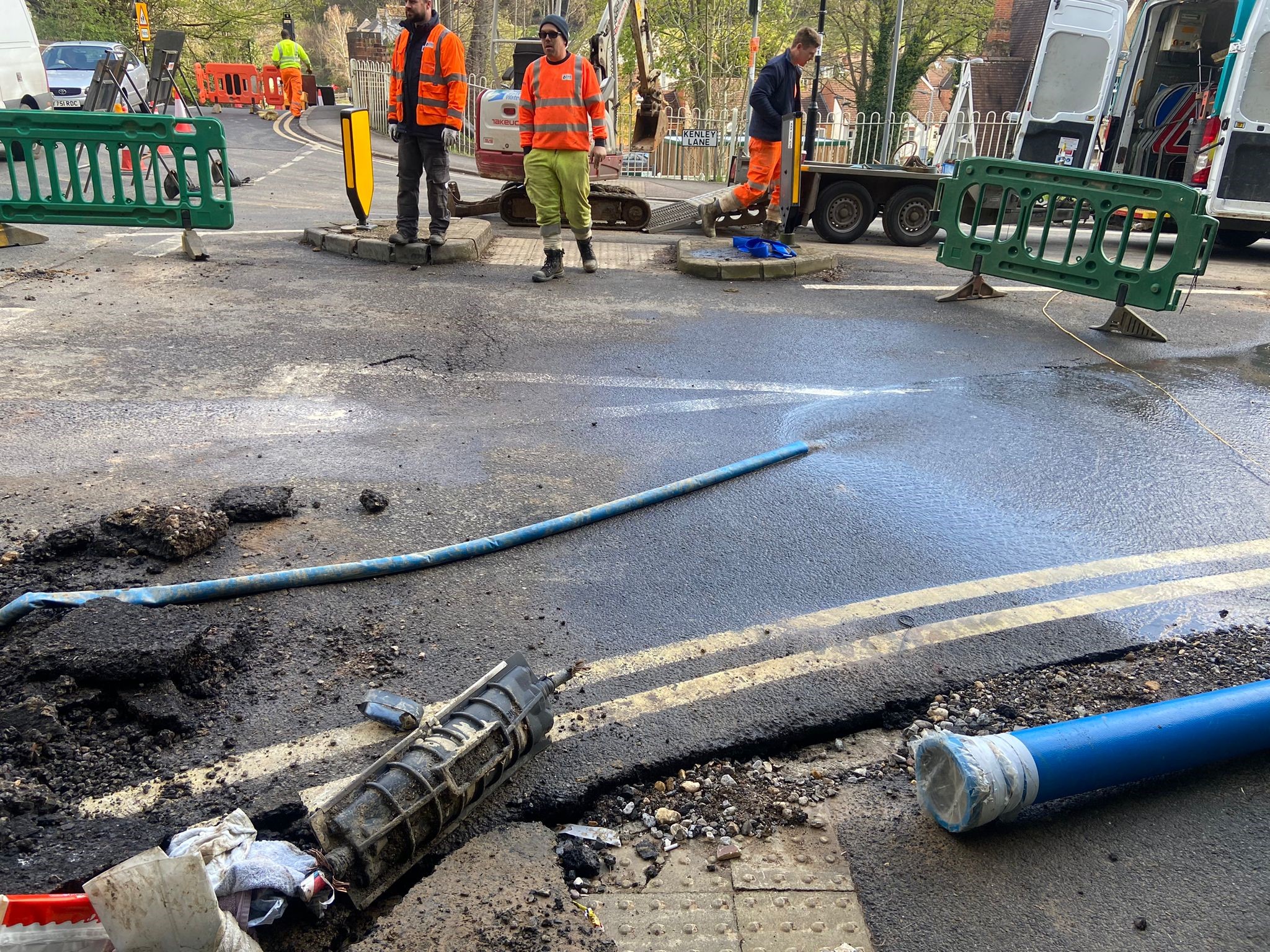 burst water main