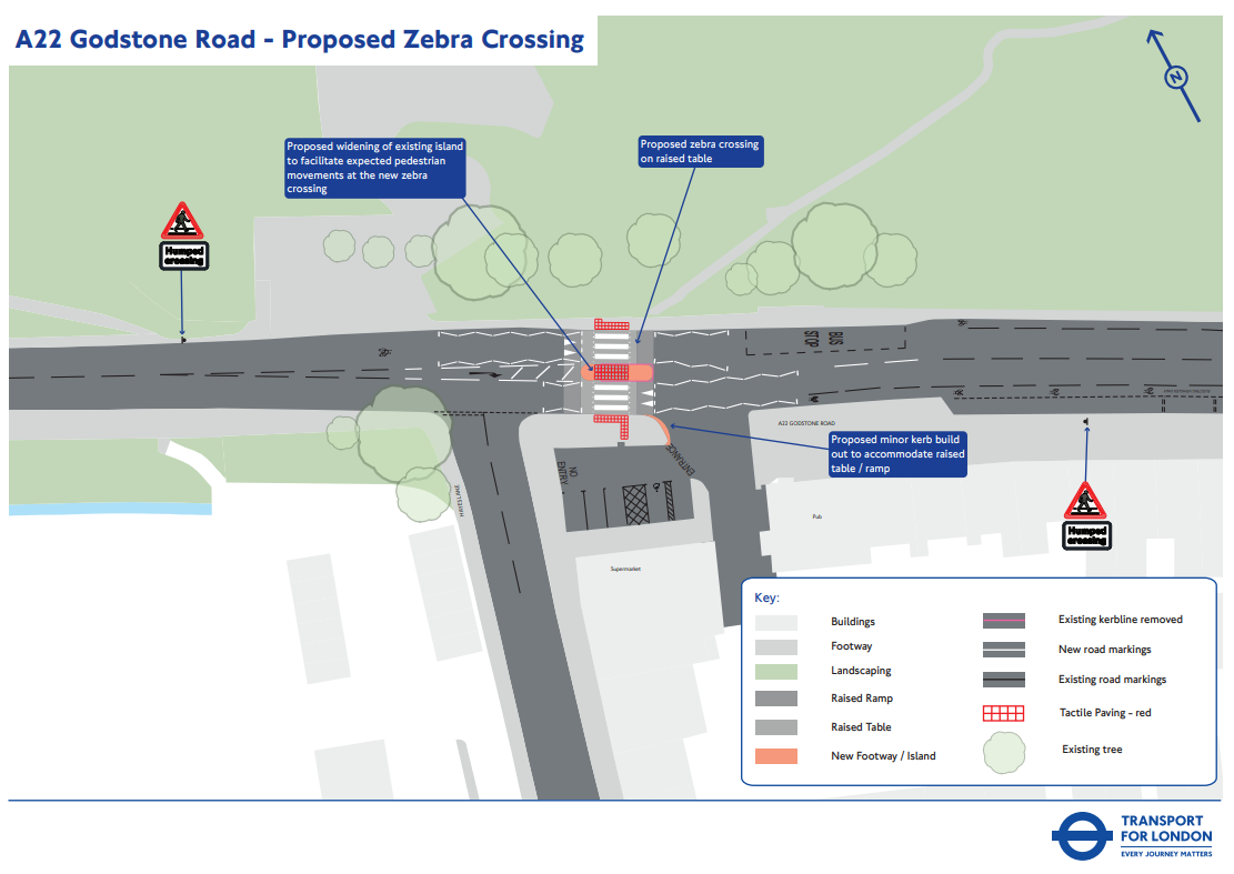 Crossing design from Transport for London