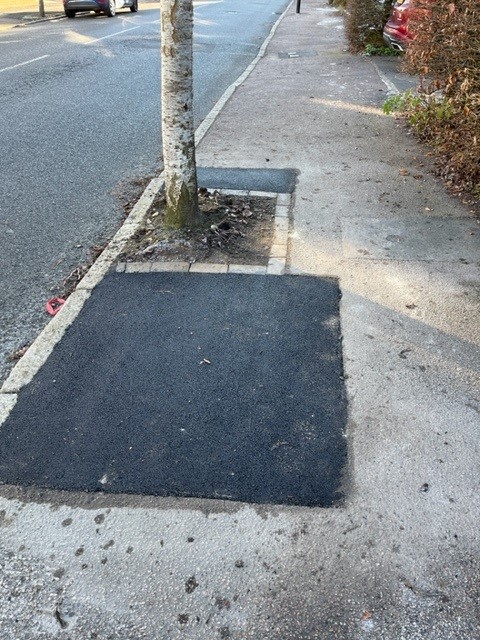 Reinstated pavement