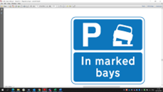 parking bay sign