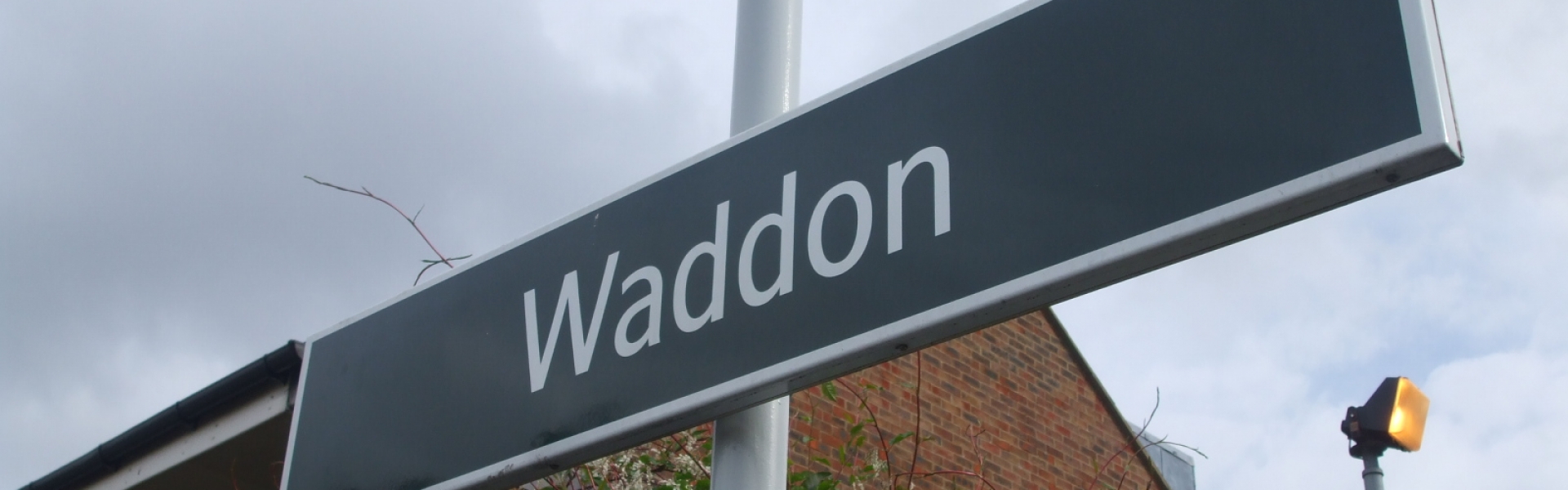 Waddon Station sign