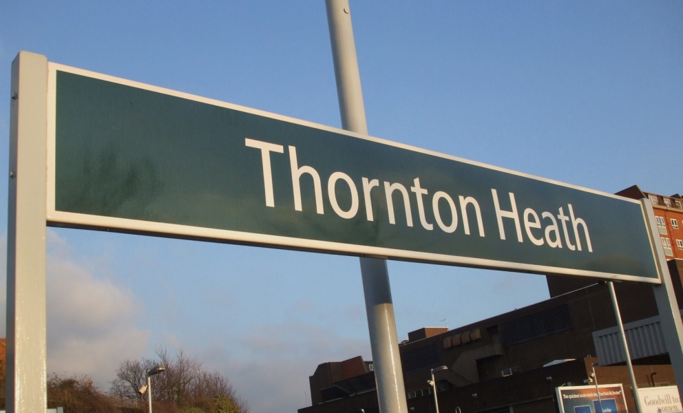 Thornton Heath Station Sign