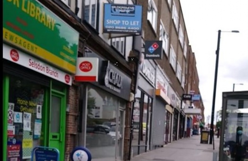 Selsdon High Street view of the former Chalk coffee shop