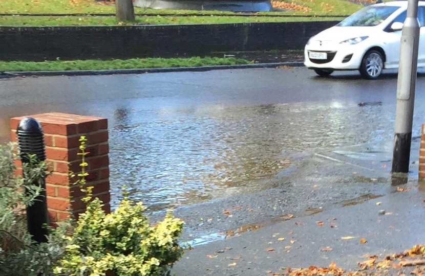 Foxley Lane flooding - the next day