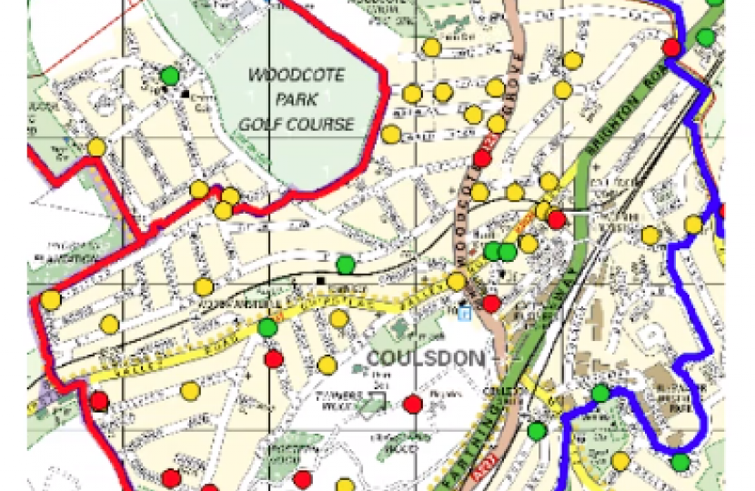 Crime hot spot map