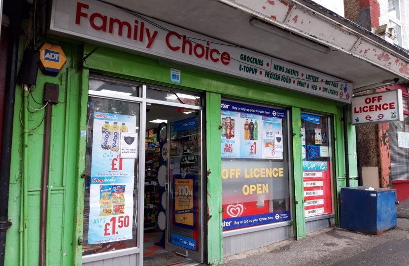 Sanderstead Station Parade Family Choice newsagents paper shop