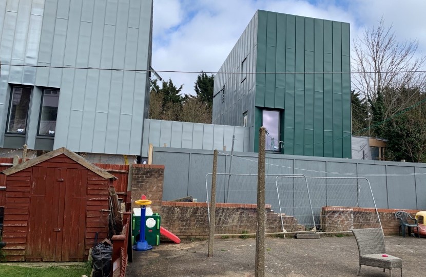 Shipping Containers next to communal area