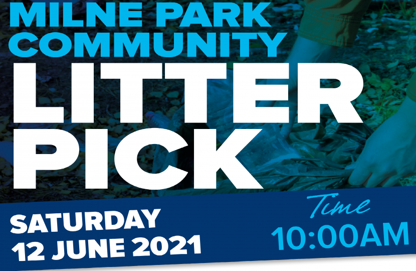 Milne Park Litter Pick Session. 