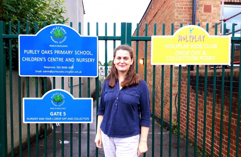 Purley Oaks Children Centre and Councillor Helen Redfern