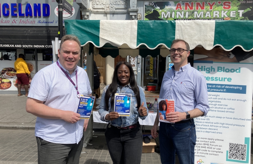 Cllr. Jason Perry, Deborah of the BME Forum & Neil Garratt GLA