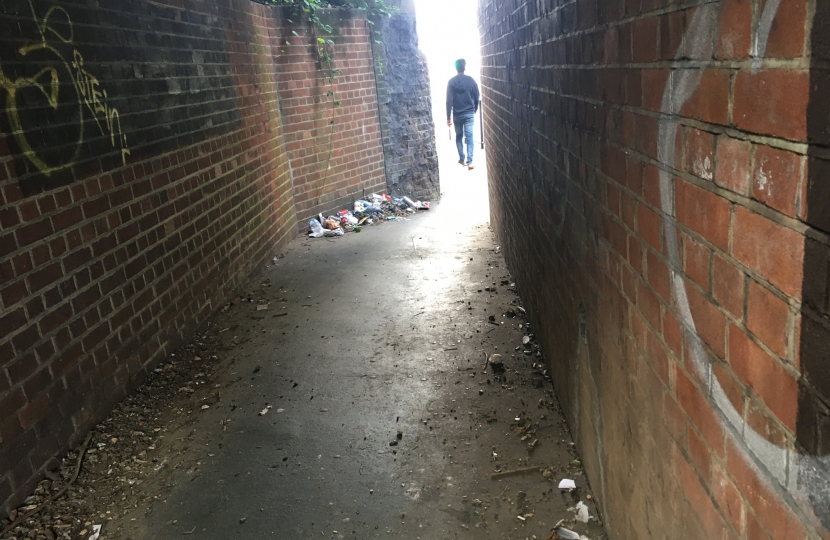 Under Croham road Railway bridge