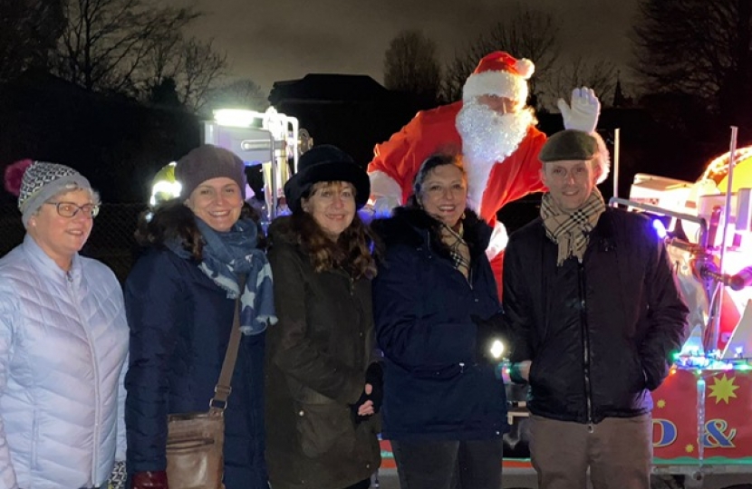 Xmas Lights Switch on with Santa