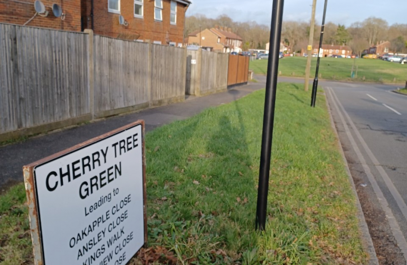 Cherry Tree Green - New Sign