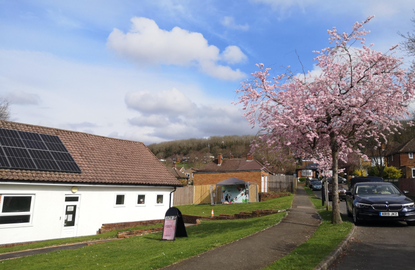 Location of the mural at Old Lodge Lane Church Community Hub