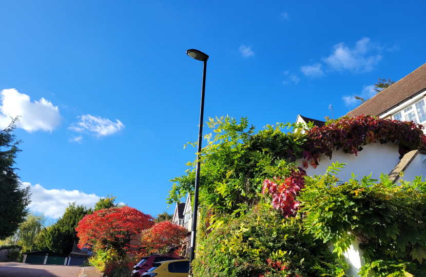 View of a lamp post