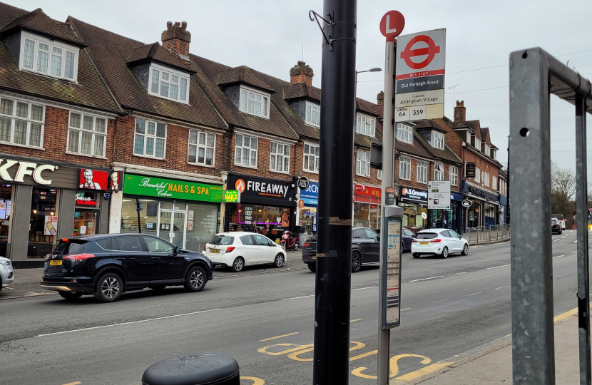 View of Addington Road