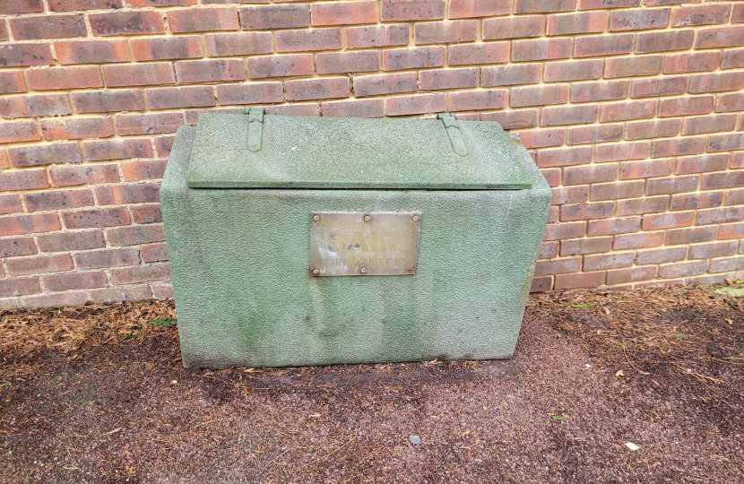 Picture of roadside salt bin