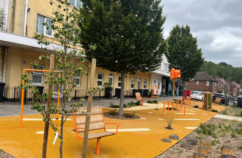 New pocket park on Old Lodge Lane