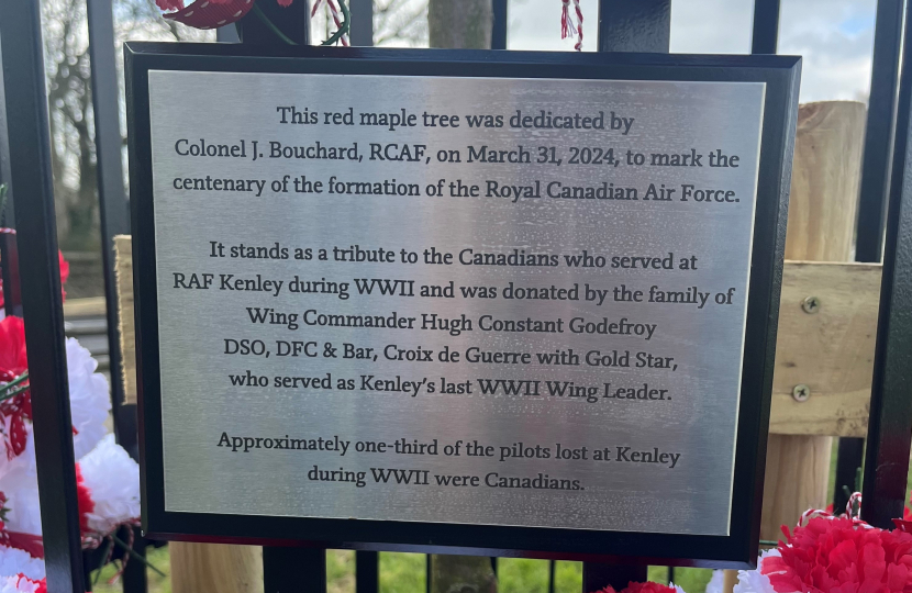 Dedication plaque