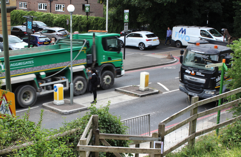 Photo of existing crossing point