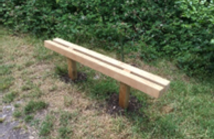 New Bench from the Friends