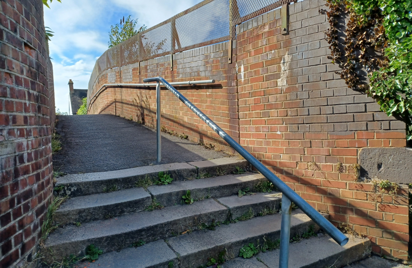 The footbridge between Waddon Road and Benson Road after 