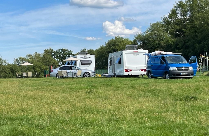 Caravans at Higher Drive 