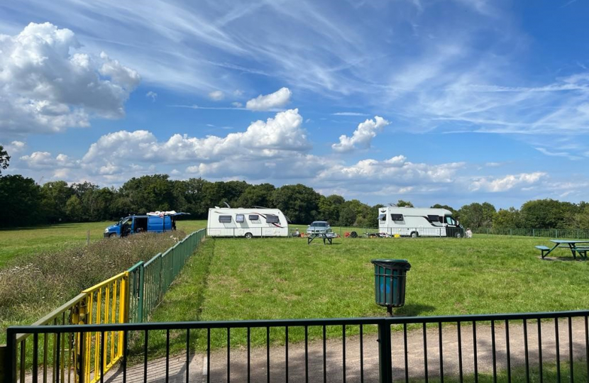 Caravans at Higher Drive 