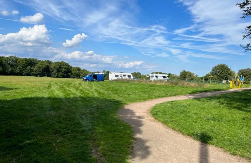 Caravans at Higher Drive 