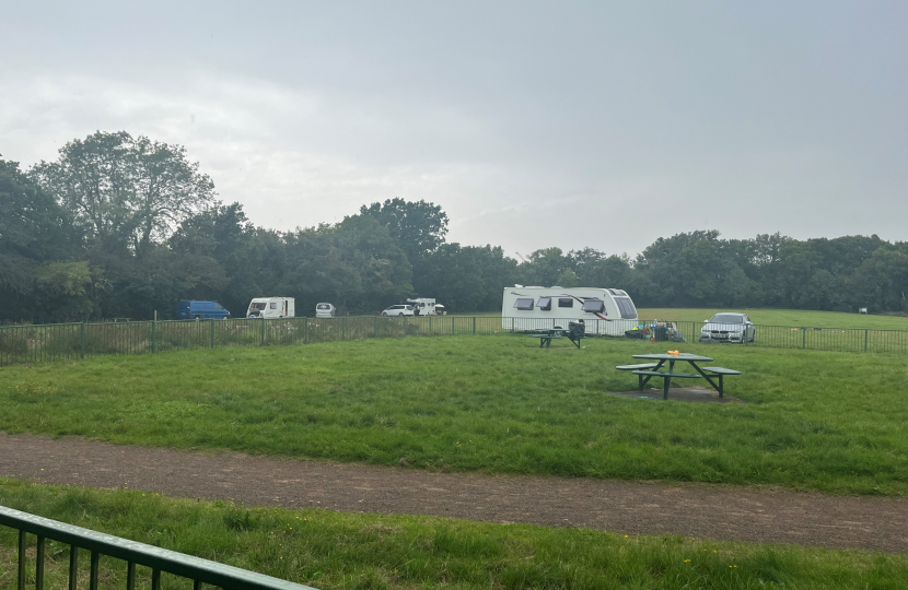 Encampment on Higher Drive Rec