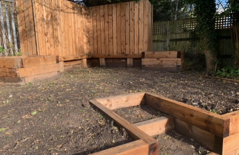 Improved area at Hamsey Green Pond