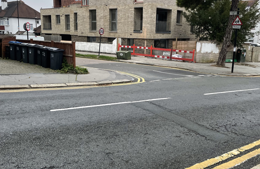 Unfinished block of flats at 270 Selsdon road