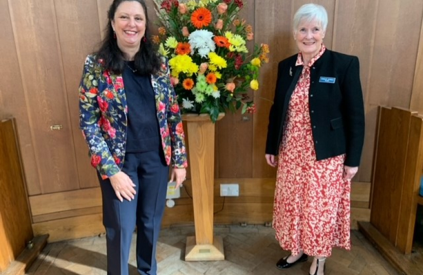 Beautiful Flowers in URC Church Today for the Anniversary Service