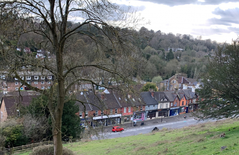 View of Kenley parade from Riddlesdown Common