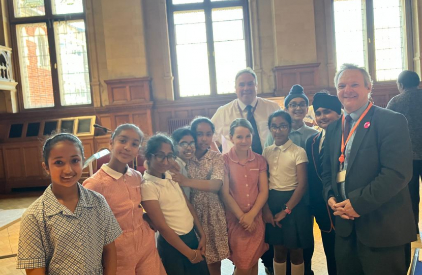 Andy joins the Mayor and Pupils at the Heartstone project