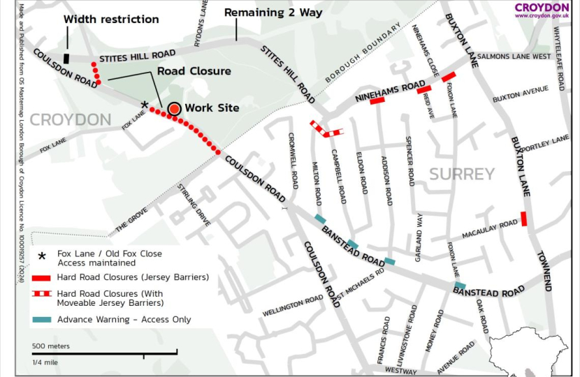 Coulsdon Road Closure