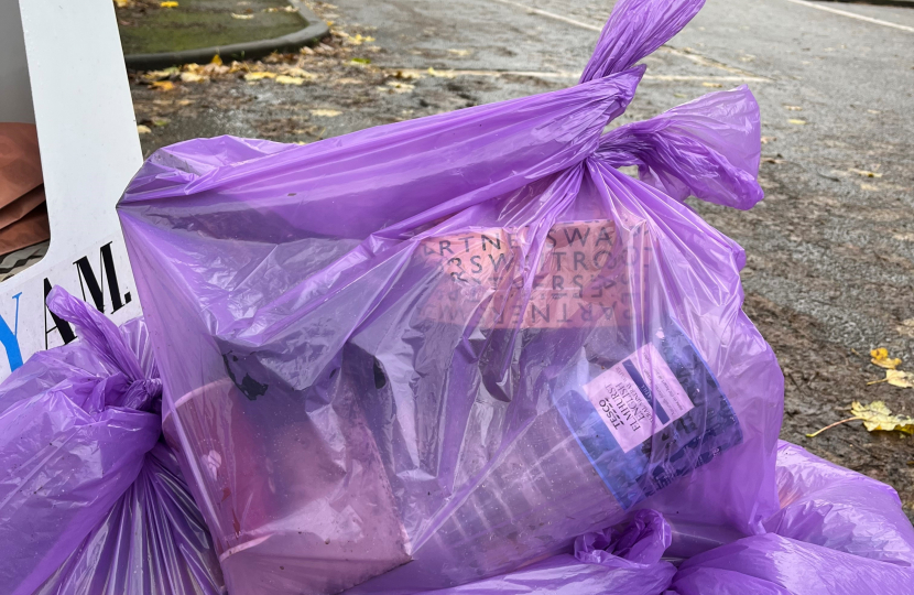 Litter pick Kenley station