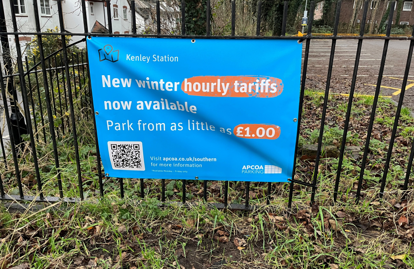 New parking rates at Kenley station