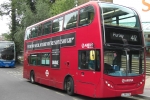 Bus waiting at the Sainsburys Selsdon stop