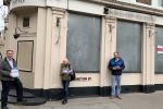 Jason, Maria & Michael delivering planning news leaflets in Junction Road