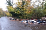 Fly tipping on Sunken Road