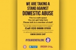 Domestic Abuse Poster - call 020 8688 0100