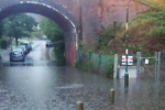 Flooding in Lower Barn Road, Riddlesdown