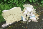 Flytipping on Bankside edge of Croham Hurst Woods