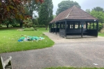 Rubbish left at Haling Grove Park South Croydon after large gatherings