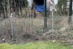 Camp set up under Footbridge Dornton to Whitmead Close South Croydon