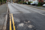 Pothole in Farley Road