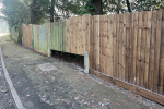 New fencing on Hermitage Road